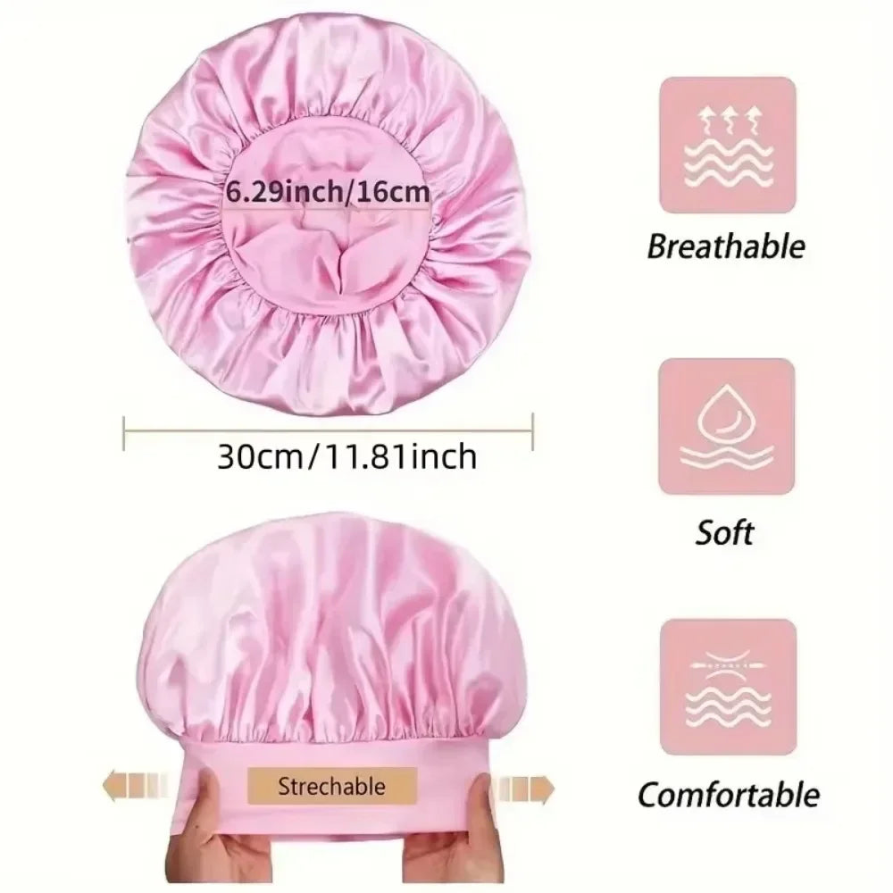 Kit Boucles Sans Chaleur – Bande en Satin avec Bonnet Protecteur et Pinces