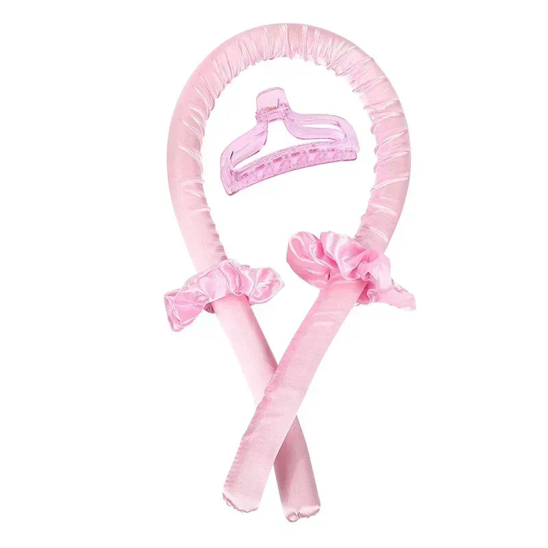Kit Boucles Sans Chaleur – Bande en Satin avec Bonnet Protecteur et Pinces