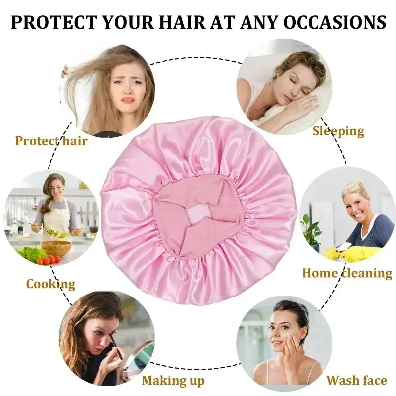 Kit Boucles Sans Chaleur – Bande en Satin avec Bonnet Protecteur et Pinces