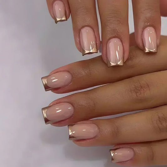 Ongles à Coller 24 Pièces – French, Nude ou Couleur | Facile à Appliquer & Réutilisable