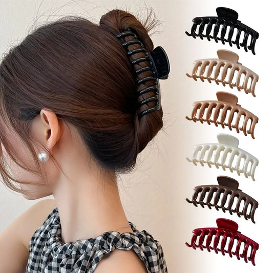 Pince à Cheveux Effet Mat en Silicone Souple – Tenue Parfaite & Confort Sans Traces
