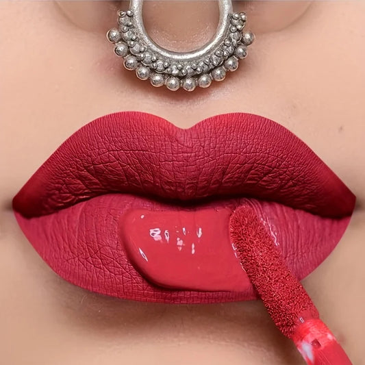 Matte Lip Gloss Smooth Texture- Waterproof, Long Lasting, 24 Hour Wear, Non Transfer, For All Vibrant Lip Makeup