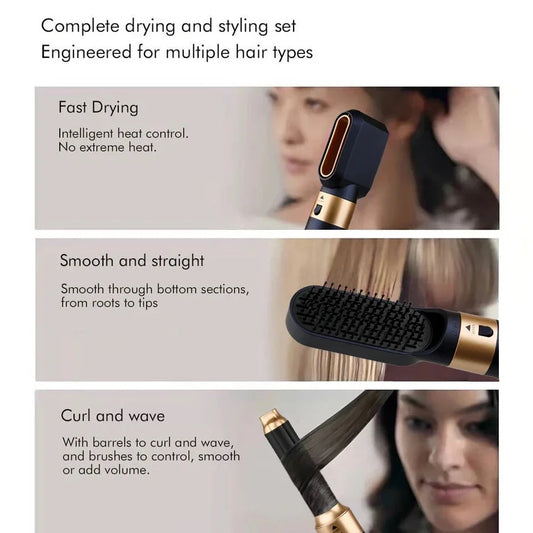 Coffret coiffant 5 en 1 – Sèche, lisse, boucle & sublime sans chaleur extrême