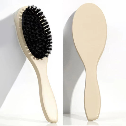 Brosse à Cheveux en Bois Poils de Sanglier – Démêlante, Lissante et Anti-Frisottis