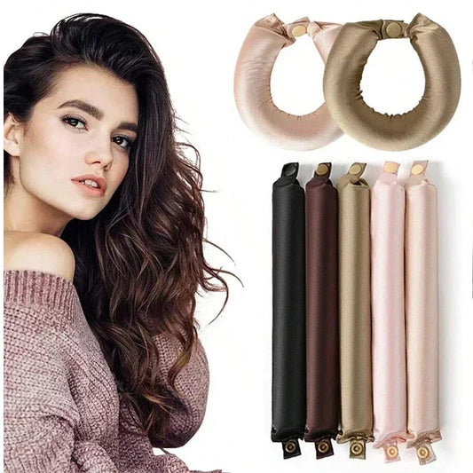 Boudin Boucles Sans Chaleur en Satin – Ondulations Naturelles & Cheveux Protégés
